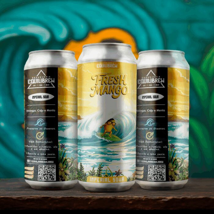 Equilibrew Fresh Mango - 473mL [Imperial Sour] - Imagem 1